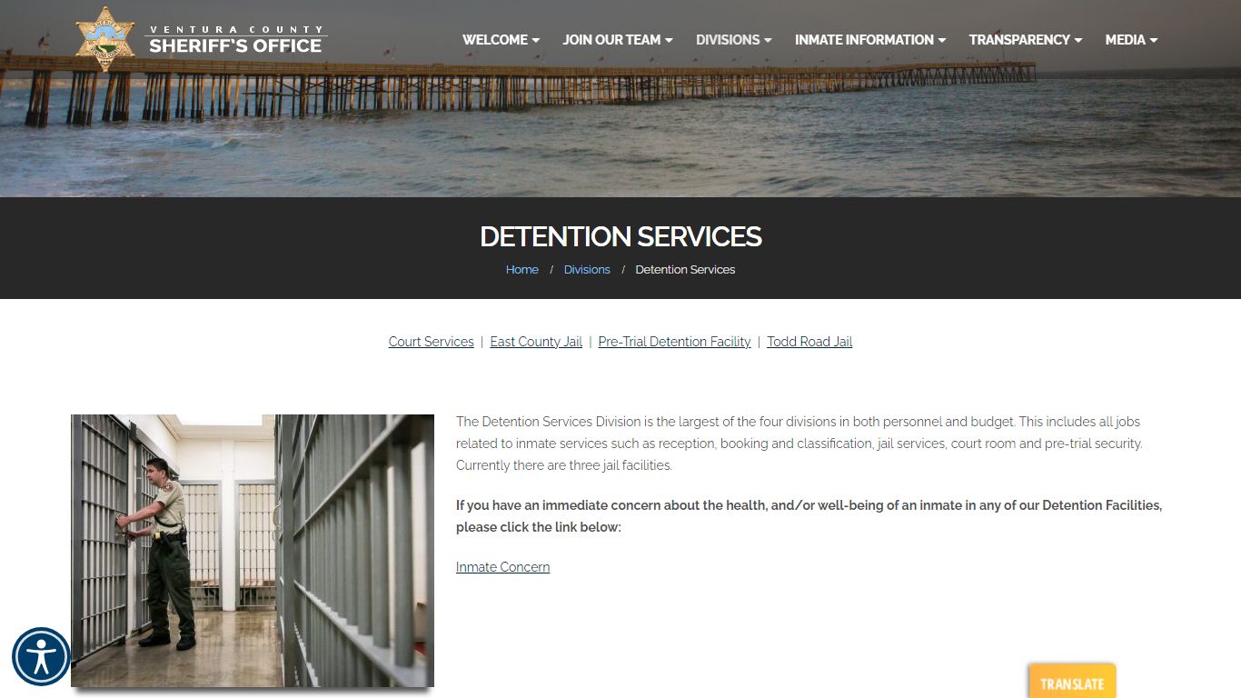 Detention Services - Ventura County Sheriff's Office