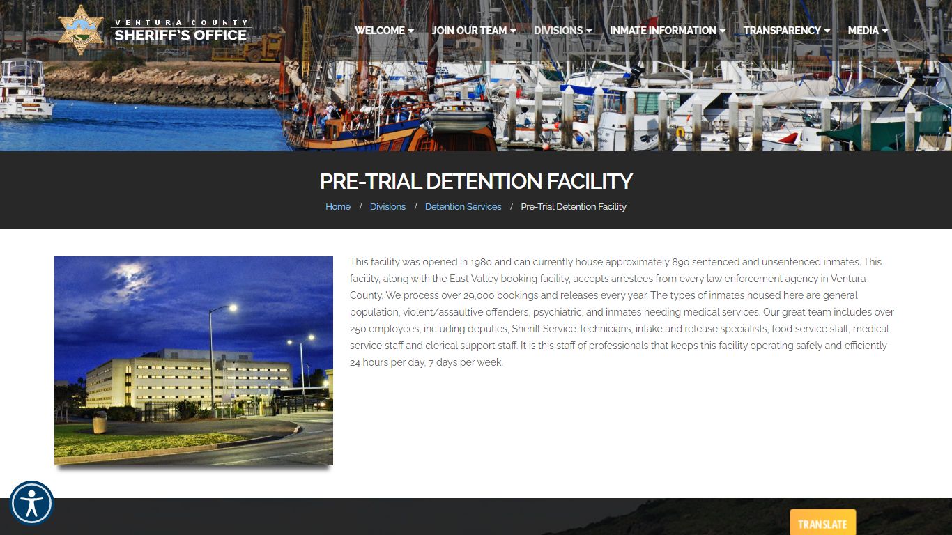 Pre-Trial Detention Facility - Ventura County Sheriff's Office